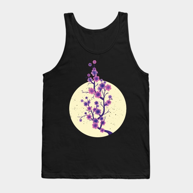 Sakura Japanese Cherry Blossom Tank Top by madeinchorley